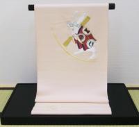 うさぎ柄刺繍名古屋帯