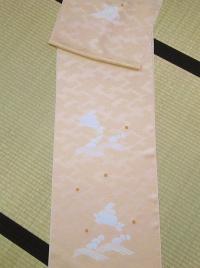 絞り波うさぎ柄付下