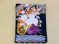 花車柄刺繍袋帯