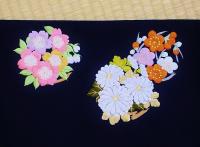 花車柄刺繍袋帯