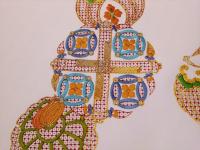 Embroidered Nagoya obi of Takarazukushi* pattern