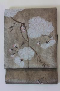 Kondayagenbei double-woven obi (fukuro obi)